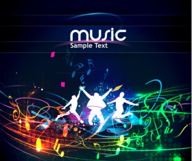 Music Party - vector Backgrounds part 05