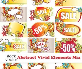 Business sale discount vector labels