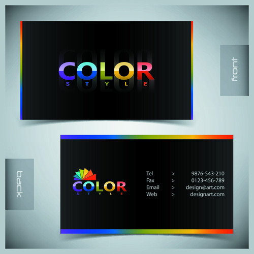 Creative Business Cards Vector background 01