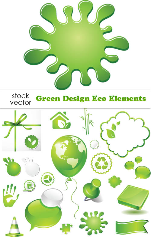 Elements of Green Eco vecto