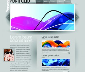Gray Vector Website Templates design elements 02