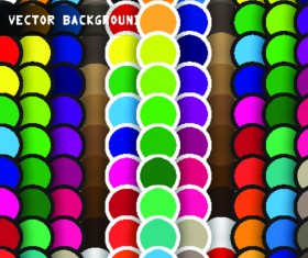Set of abstract Mosaic vector backgrounds 01