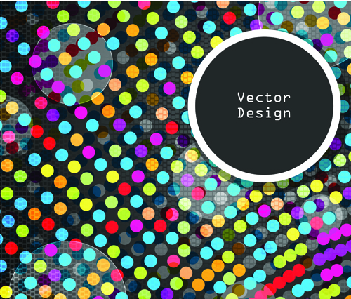 Set of abstract Mosaic vector backgrounds 03