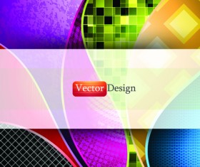 Set of abstract Mosaic vector backgrounds 04
