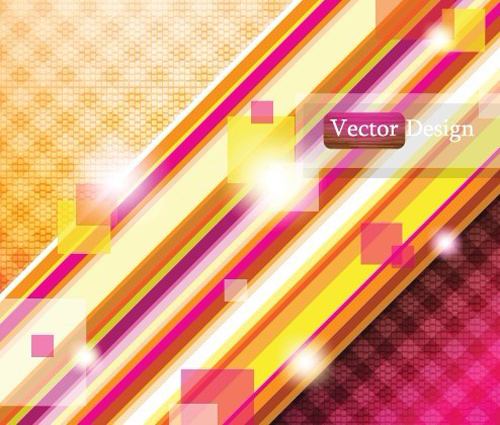 Set of abstract Mosaic vector backgrounds 05