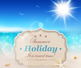Summer holiday design Elements vector Set 01