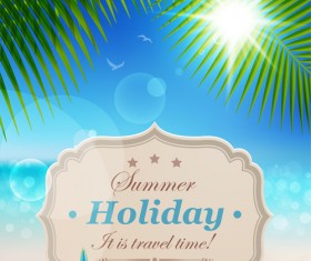 Summer holiday design Elements vector Set 04