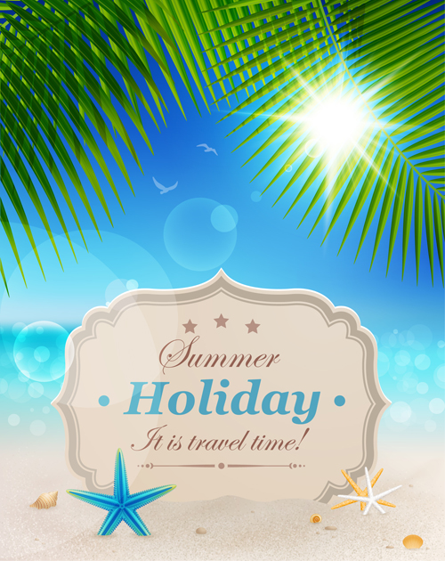 Summer holiday design Elements vector Set 04