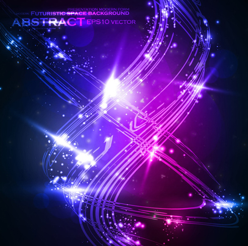 futuristic space Abstract background vector 01