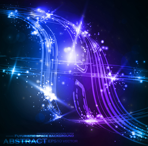 futuristic space Abstract background vector 02