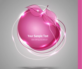 crystal fruits vector background 02