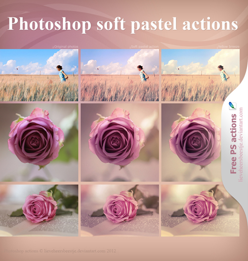 photoshop soft pastel actions