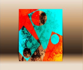 Abstract front cover design elements vector background 02