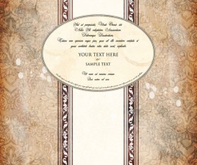 Set of Retro cover vector background 02