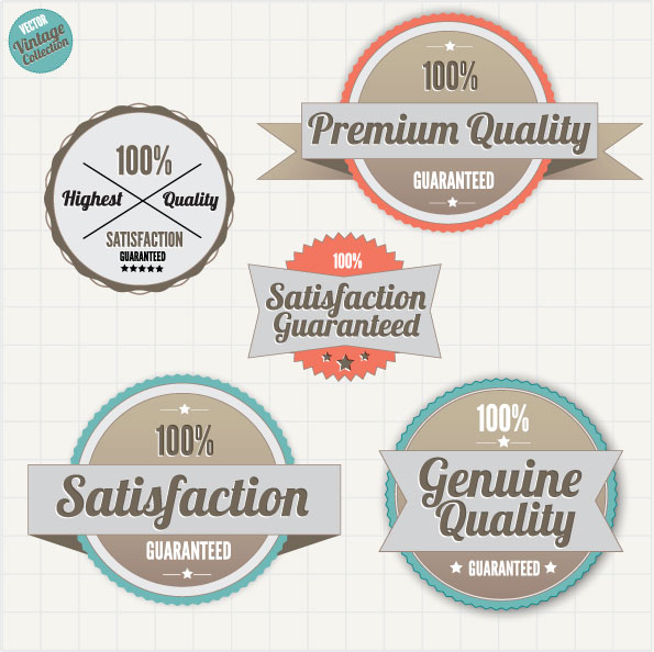 quality 100% labels vector 05