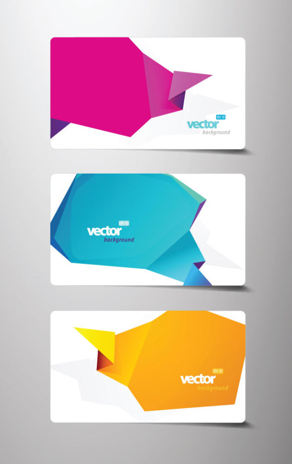 Creative cards background vector 03