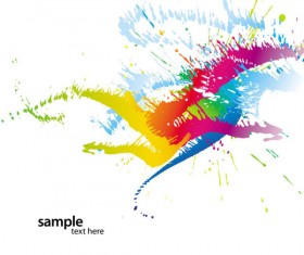 Colorful paint vector 04