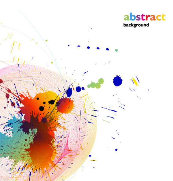 Colorful paint vector 05