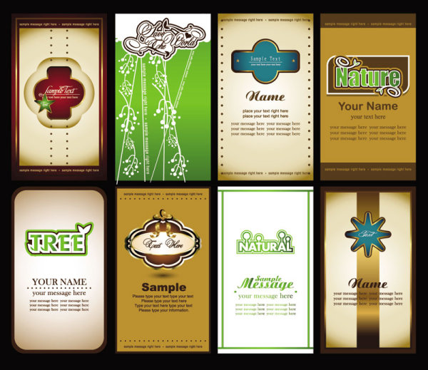 Elements of cards vector 02