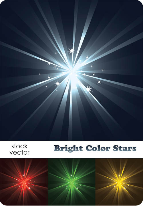 Bright light Stars vector background