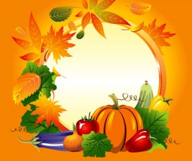 Set of vegetable background vector 02