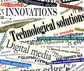 Newspaper headlines design elements vector 02