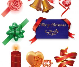 Elements of Gift Decoration vector
