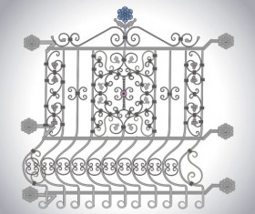 Iron window Style vector 01