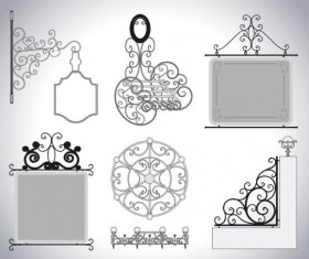 Iron window Style vector 03