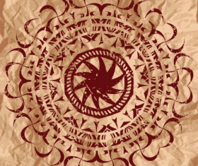 Vintage circle round background vector 05