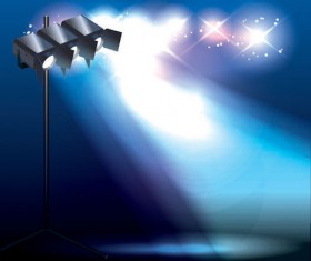 Spotlight irradiate effect background vector 05