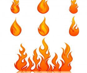 Elements of Vivid flame vector Icon 03