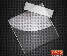 Set of glass frames vector background 01