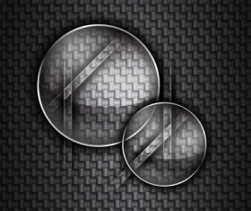 Set of glass frames vector background 03