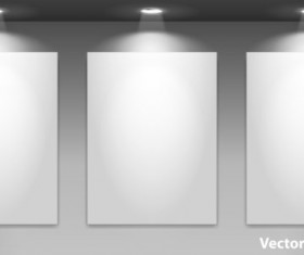 Spotlight Display wall background vector 02