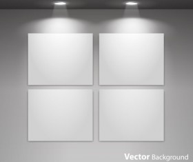 Spotlight Display wall background vector 04