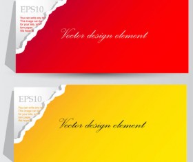 Set of Ripped Paper dialogue labels vector 03