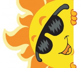 cartoon Summer elements vector 03