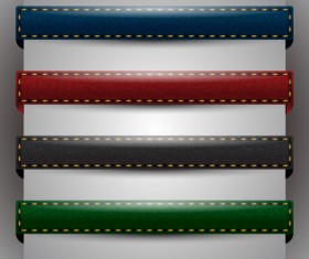 jean elements label Stickers vector 04