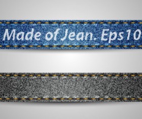 jean elements label Stickers vector 05