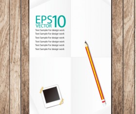 Set of Notepad design elements vector 02