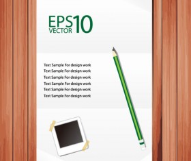 Set of Notepad design elements vector 05