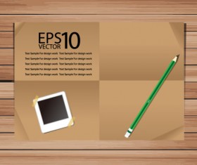Set of Notepad design elements vector 03