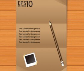 Set of Notepad design elements vector 04