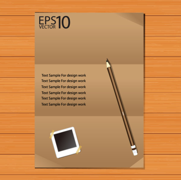 Set of Notepad design elements vector 04