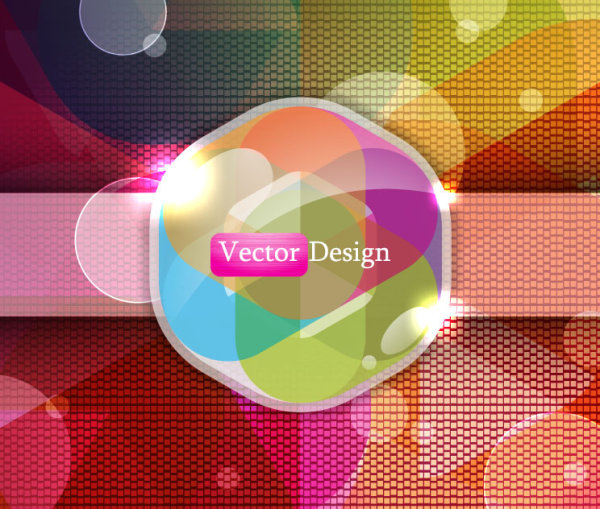 Set of Abstract Shiny vector background 04