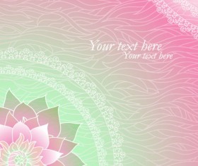 Set of ornate Floral background vector 05