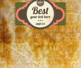 Vintage Floral Pattern background vector 02