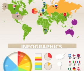 Set of infographics design elements vector 02