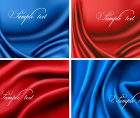 silk cloth elements background vector 04